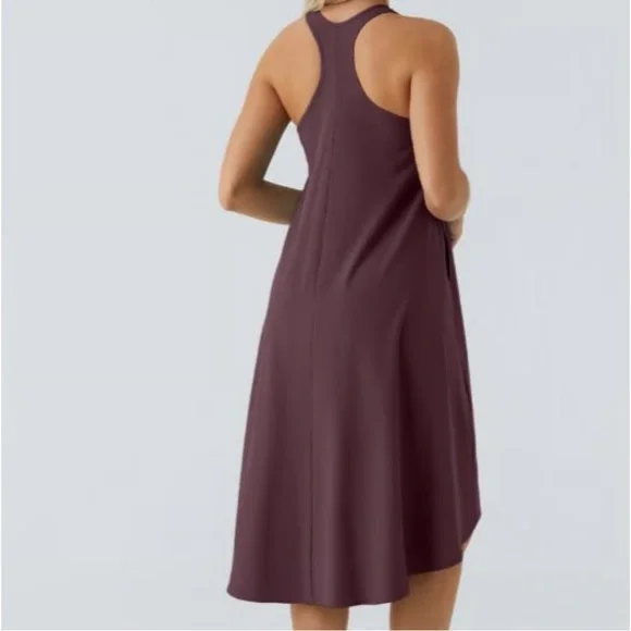 Halara Breezeful Racerback Dress Maroon - Picture 7 of 7